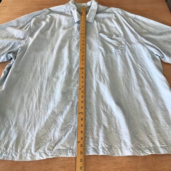 Tommy Bahama Hawaiian 100% Silk Shirt Men 3XB Blue Floral Button Up Pocket 16597 - Picture 5 of 13